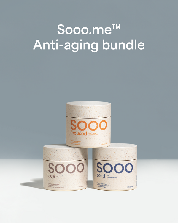 Sooo.me™ Anti-aging bundle: ace + solid + focused