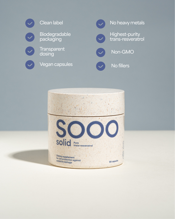 SOOO solid: 99.83% purity Trans-Resveratrol