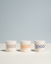 Sooo.me™ anti-aging bundle featuring Ace, Solid, and Focused skincare products in a compact bundle.