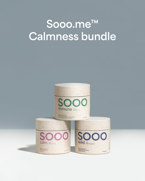 Sooo.me™ Calmness bundle: Reishi + Chaga + Trans-Resveratrol