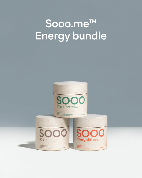 Sooo.me™ Energy booster bundle: Cordyceps + NR + Chaga