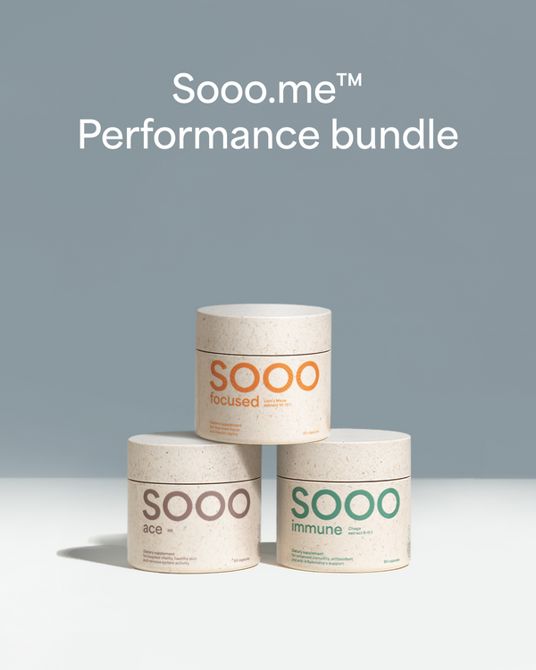 Sooo.me™ Performance bundle: Lion's mane + Chaga + NR